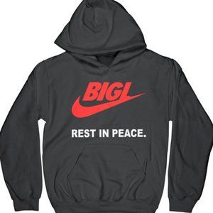 Big L Rest In Peace Hoody Sweatshirt New Retro 90s Hip Hop Harlem Jay-Z Cam'ron